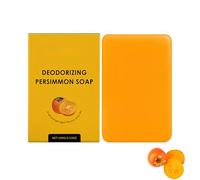 Sapone al cachi per l'odore corporeo, sapone al cachi per l'odore degli anziani, detergente nutriente e delicato, saponi naturali fatti a mano per una pelle migliore (1Pezzo)