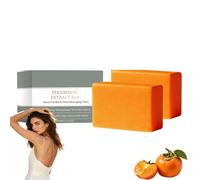 Sapone al cachi per pelli mature, pane deodorante, arricchito con burro karitè, detergente delicato profondo, profumo fresco, equilibrante gli odori, cura quotidiana mani del corpo, bagno esfoliante