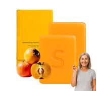Sapone al Cachi, Saponette Deodoranti Naturali per il Corpo, Saponetta per la Rimozione degli Odori Corporei - Detergente, Nutriente e Delicato, per l'Odore degli Anziani