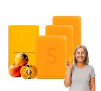 Sapone al Cachi, Saponette Deodoranti Naturali per il Corpo, Saponetta per la Rimozione degli Odori Corporei - Detergente, Nutriente e Delicato, per l'Odore degli Anziani