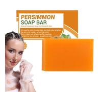 Sapone al latte di capra al cachi, rimozione degli odori corporei, barretta detergente naturale, regalo premuroso, formula delicata, 100 g, per uomini e donne