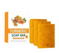 Sapone al limone e curcuma - Sapone sbiancante biologico per viso e corpo - Sapone al miele con vantaggi anti-acne - Bastoncino detergente per tutti i tipi di pelle - pelle sensibile sicura, pelle