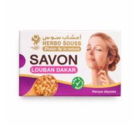 Sapone al Louban di Dakar 70 g - Sapone di olibano vegetale per viso e corpo - pulizia delicata - profumo resinoso