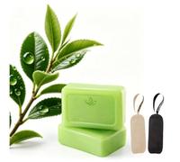 Sapone al Tè Verde Purificante e Antiossidante per Viso e Corpo，2 scatola