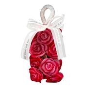 Sapone alla rosa, barra decorativa per lavaggio a mano, mazzo di rose di dimensioni standard, dettagli di design floreale in materiale glicerina, bagno con corda appesa, appartamento per casa hotel