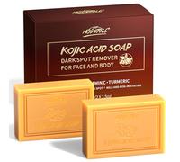 Sapone All'acido Cogico, Con Curcuma e Vitamina C, Rimozione Delle Macchie Scure Per Viso e Corpo, 100g x2, Idratante Per Acne, Rimozione Dei Punti Neri, Pulizia Profonda