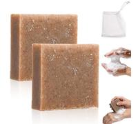 Sapone all'Argilla di Rame, Barretta Purificante Artigianale Ricca di Minerali per Viso e Corpo, Adatto a Tutti i Tipi di Pelle Soprattutto Grassa/con Imperfezioni(2pcs Clay Soap)