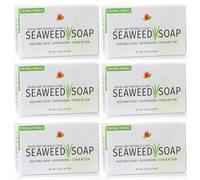 Sapone alle alghe Reviva - Confezione da 6 - Scrub viso alle alghe biologiche e scrub corpo esfoliante - 4,5 oz. Saponetta naturale a base vegeta