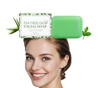 Sapone All'olio Dell'albero Del Tè,Tea Tree Oil Soap Bar,Sapone Viso Olio 'albero Tè,Detergente Per Corpo E Viso,Saponi Naturali,Idratano In Profondità E Detergono Delicatamente La Pelle Donando