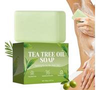 Sapone all'Olio di Tea Tree,Detergente Naturale Lenitivo Da 100 Grammi Per Punti Specifici - Sapone per le Mani in Saponetta - Per Piedi Pelle Corpo Cuoio Capelluto Bagno Doccia Famiglia Uso Quotidian