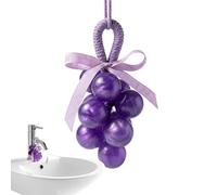Sapone all'uva - Decorazione realistica da appendere per lavare le mani, a forma di uva, saponetta su corda, per casa, dormitorio, hotel, appartamento, ostello, bagno, cucina, inaugurazione della casa