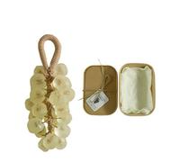 Sapone all'uva fatto a mano ecologico | Sapone solido per il viso a zero sprechi per viso, corpo e mani | Schiuma ricca e a lunga durata | Confezione riciclabile