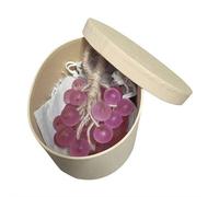 Sapone all'uva fatto a mano su una corda, saponi fatti a mano all'uva di cristallo, fragranza duratura, saponi decorativi e aromatici per lavare l'aria fresca del bagno, fragranza duratura decorazione