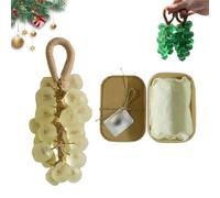 Sapone all'uva, sapone trasparente all'uva, sapone idratante artigianale con olio essenziale e cordino, per lavarsi le mani e profumarsi, per uomini e donne (G)