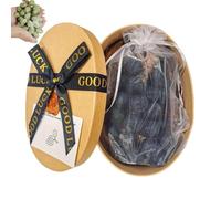 Sapone all'uva su corda, sapone manuale naturale a grappolo d'uva per uomini e donne, regalo decorativo per doccia, battesimi e aria fresca (nero, 40 pezzi + scatola)