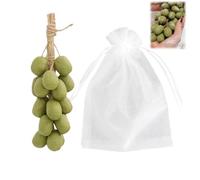 Sapone all'uva su corda, sapone manuale naturale a grappolo d'uva per uomini e donne, regalo decorativo per doccia, battesimi e aria fresca (verde, 20 pezzi)