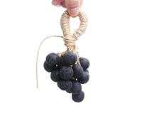 Sapone all'uva su corda, saponetta fatta a mano a forma di grappolo, saponi artigianali ecologici a freddo, saponi naturali fatti a mano a forma di grappolo per lavarsi le mani (20, Nero)