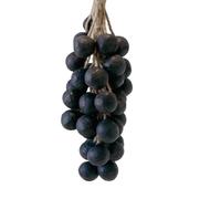 Sapone all'uva su corda, saponetta fatta a mano a forma di grappolo, saponi artigianali ecologici a freddo, saponi naturali fatti a mano a forma di grappolo per lavarsi le mani (40, Nero)