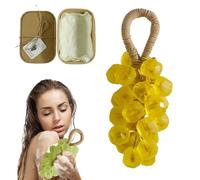 Sapone All'uva Su Corda, Saponi Detergenti Delicati All'uva Di Cristallo Fatti A Mano, Fragranza A Lunga Durata Adatta For La Pulizia Della Pelle E Degli Indumenti(F)