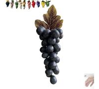Sapone all'uva su corda, saponi fatti a mano a forma di uva, per viso, doccia e mani, saponette decorative, squisita decorazione per la casa e scelta regalo (nero (42 uve) arancione)