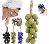 Sapone all'uva su una corda, sapone fatto a mano a grappolo d'uva, G-rape S-oap per il lavaggio del viso, saponi artigianali naturali a freddo per viso, doccia corpo e mani, regalo decorativo S-oap