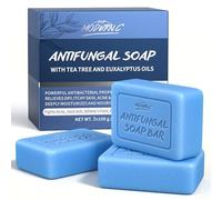 Sapone antimicotico con olio di tea tree, confezione da 3 x 100 g, trattamento per acne su viso e corpo e altro ancora - per prurito, acne e cattivo odore corporeo per donne e uomini