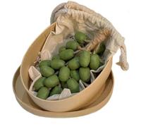 Sapone Artigianale Soaprella Graperie - Profumo D’Uva, Lavorazione A Freddo | Detergente Idratante & Seboregolatore Per Viso & Corpo | Design A Grappolo D’Uva Verde | 20 Mini Saponette Da 6g