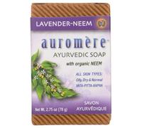 Sapone Bar Ayurvedico Himalayano Rosa Lavanda Neem, 2.75 Oz Di Auromere