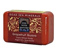 Sapone Barriera Minerale Del Mar Morto Pompelmo Guava 7 OZ Di One With Nature