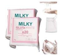 Sapone bianco gluteo latteo, 20 pezzi, bianco glutamilco, saponi sbiancanti al glutamilk, sapone da bar bianco lattiginoso, saponi di alta qualità al glutamilk, saponetta Milkygluta Premium, pulizia