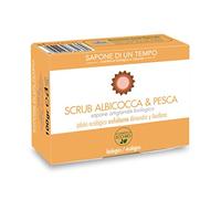 Sapone Bio Scrub Albicocca e Pesca - Sapone Naturale Esfoliante e Lenitivo, Azione Levigante e Purificante, Saponificato a Freddo, Profumo Delicato, 100 g