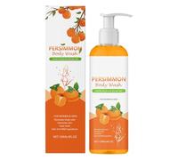 Sapone cachi per l'odore delle persone, gel doccia cachi, sapone per il corpo, olio di estratto di cachi, gel doccia naturale per donne, 120 ml, set per la cura (arancione, taglia unica)