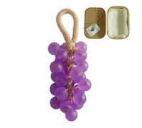 Sapone da bagno, formula idratante, 13x6,5 cm, doccia e vasca per bambini, saponetta detergente schiumogena morbida, design a forma di uva, per ripiani del bagno, lavelli, bagni degli ospiti