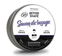 Sapone da barba 100% naturale e francese di Monsieur BARBIER | Black Edition TONKA | Il tradizionale sapone da barba per eccellenza | A base di burro di karité e noce di cocco | BIO e VEGAN | 150mL