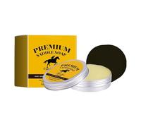 Sapone da sella per pelle - Balsamo per stivali da 100 g, sapone lucidante | Detergente perr pelle con spugna | perr la cura della sella Interni auto Boot Shoe Seat Borsa Borsa Mobili Divano Giacca Ac