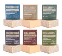 Sapone da uomo 6 pezzi detergente tutto naturale fatto a mano set sapone scrub regalo per uomini corpo e mani tutti i tipi di pelle | 6 diversi profumi regali di San Valentino per lui Natale festa del