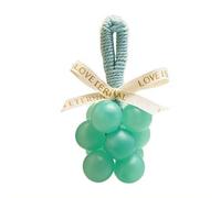 Sapone decorativo a forma di grappolo d'uva fatto a mano, per il lavaggio delle mani, sapone da bagno artigianale da appendere con fragranza fresca, decorazione di frutta viola su una corda, regalo