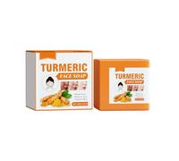 Sapone detergente viso alla curcuma, un sapone detergente naturale a base vegetale che attenua le macchie, esfolia delicatamente e lenisce la pelle (100 g)