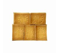 Sapone di Aleppo 5 pezzi da 200 g con 40% olio di alloro e 60% olio d'oliva sapone mani corpo e capelli