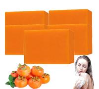 Sapone di cacis per l'odore degli anziani, sapone deodorante con cachi, sapone di cacis per l'odore del corpo, pelle liscia nutriente e delicata che pulisce a fondo, sapone naturale per uomini e donne