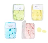 Sapone di carta, 4 diversi mini asciugamani usa e getta profumati per lavare le mani, sapone da bagno solubile, adatto per esterni, viaggi, campeggio, 4 scatole (circa 400 fogli)