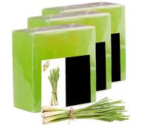 Sapone di citronella per esseri umani, 3 pezzi 100 g naturale per esseri umani a barre di citronella organica lavaggio del corpo e della pelle del viso Essentials deve