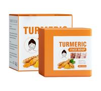 Sapone di curcuma barrapone della curcuma naturale, 100% di sapone fatta per curcuma per viso e corpo, ridotto, pulizia profonda, cornice idratante elimina le linee sottili, illuminamento della pelle
