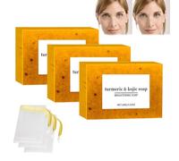 Sapone di curcuma Menuha, sapone di cuma al limone, sapone di coji, sapone di curcuma, sapone di curcuma, sapone di curcuma schiarente, sapone di curcuma, sapone sbiancante della pelle con rete di