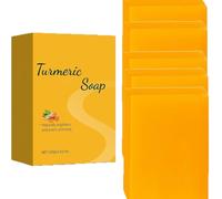 Sapone di curcuma, sapone di curcuma naturale per viso e corpo, ascelle, allevia le cicatrici e pulisce la pelle, idrata e fornisce un tono della pelle uniforme. (2 pezzi)