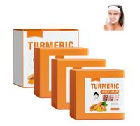 Sapone di curcuma sbiancante: barretta naturale fatta a mano per viso e corpo, rimuove le macchie scure, pulizia profonda, pelle liscia, tono uniforme, idratante (3)