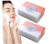 Sapone di glutatione, acido kojico e sapone di glutatione 2pcs sbiancante ricca schiuma da 140 g di sapone kojic soap di acido kojic biologico naturale per gambe posteriori