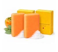 Sapone di persimmone per l'odore non renale, Sapone naturale giapponese per il controllo dell'odore corporeo, Bar di sapone deodorante per uomini e donne, Sapone per mano e corpo schiumante (2PCS)