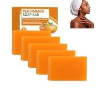 Sapone di pesca per una fragranza fresca e gradevole, naturale, fatto a mano, con estratto di pesca, pulizia accurata e idratazione per viso e corpo (5 pezzi)