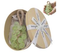 Sapone di Uva con Cordino, Soap Artigianale a Forma di Grappolo di Cristallo per Lavare le Mani, Profumo Naturale e Fresco, Saponi a Processo a Freddo di Alta Qualità, Regalo Decorativo Raffinato